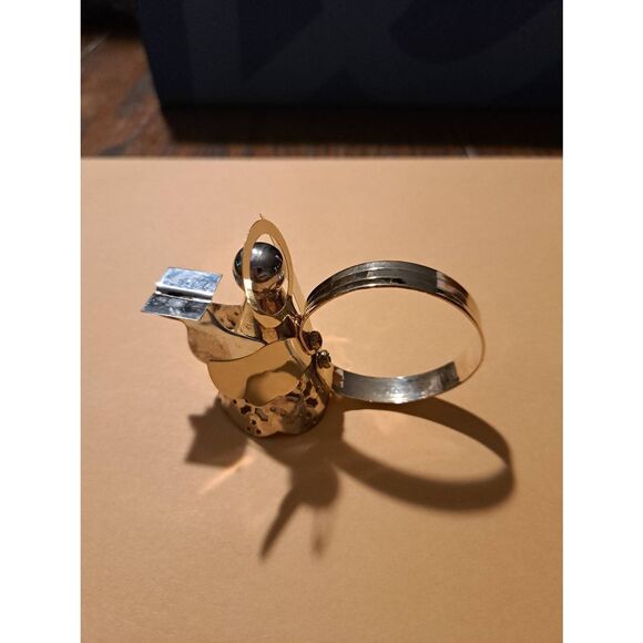 Vintage International Silver Company Silver Plated Two Tone Angel Napkin Rings - Picture 3 of 12